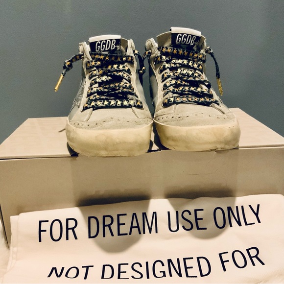 Golden Goose *LIKE NEW* Midstar Sneakers with Golden Goose Added Laces - Picture 6 of 10